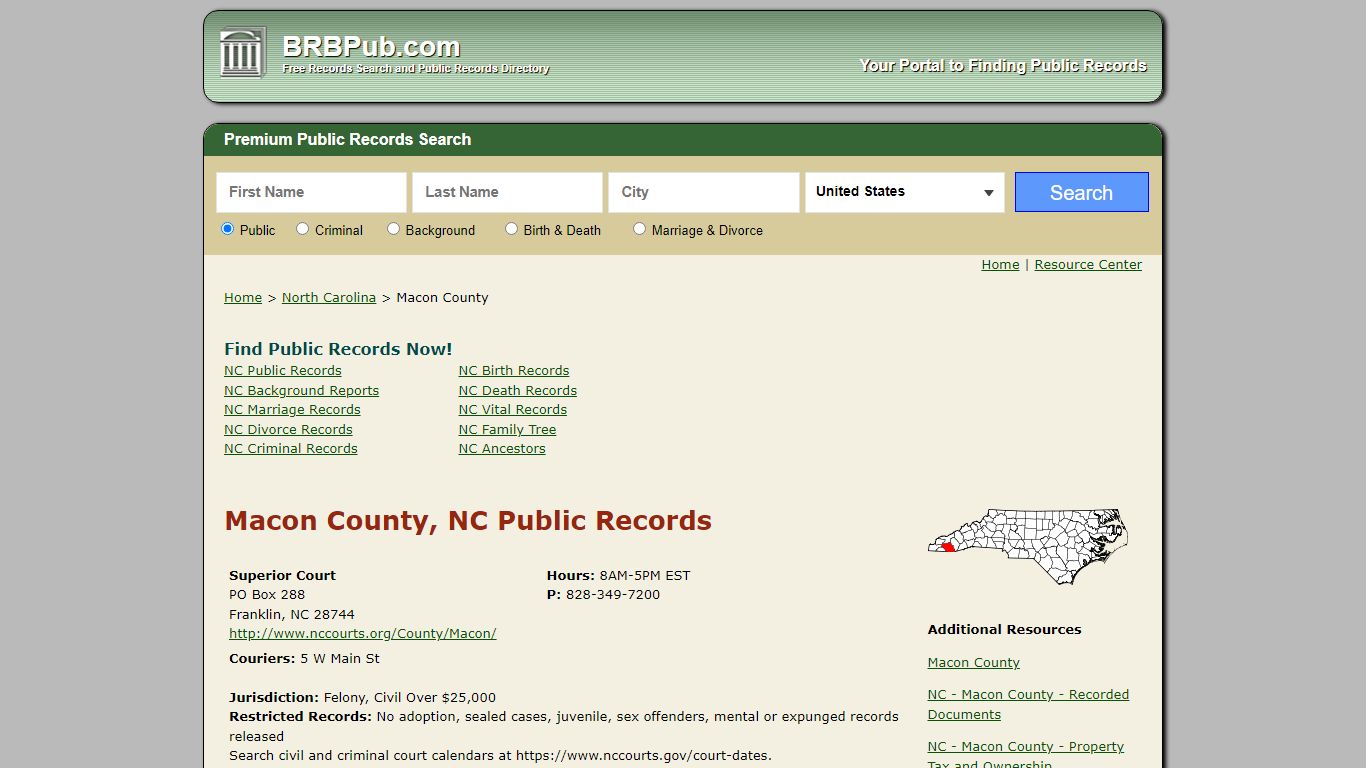 Macon County Public Records | Search North Carolina ...